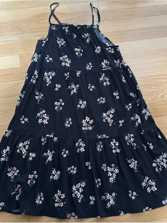 Pink Rose Dresses & Skirts - Pink Rose Black Floral Tiered Maxi Skirt with Pink & White Blooms